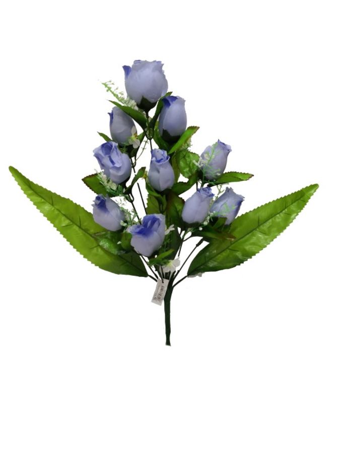 Ramo de flores 10 cabezas 50cm color celeste?1787640427