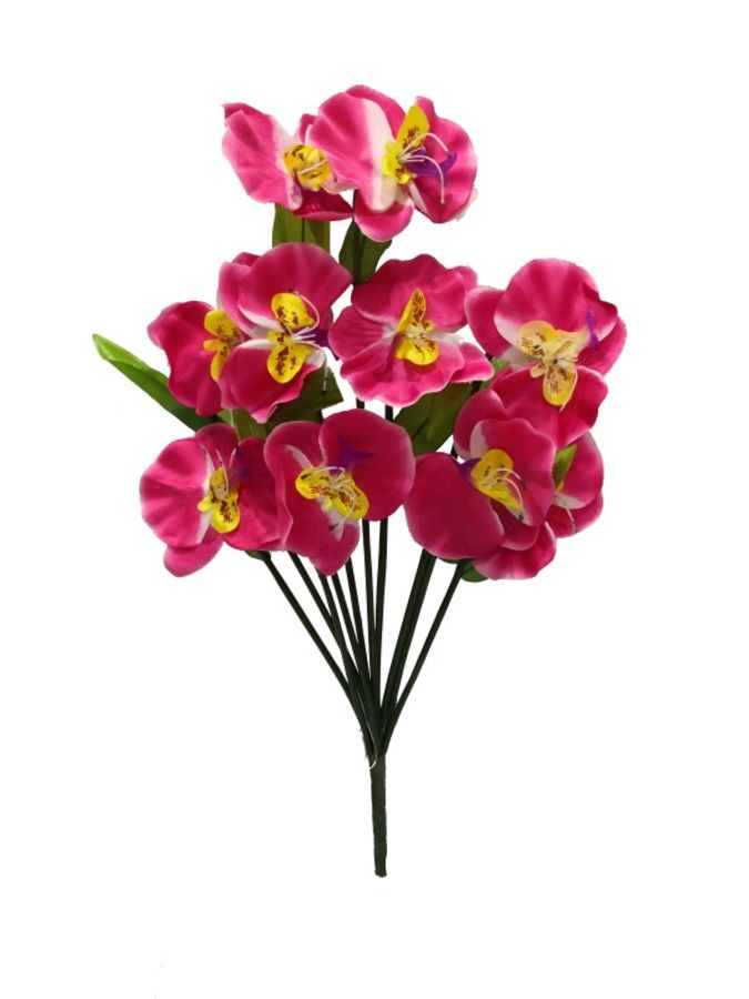 Flor orquidea 10 cabezas 60cm color fucsia?1787597787