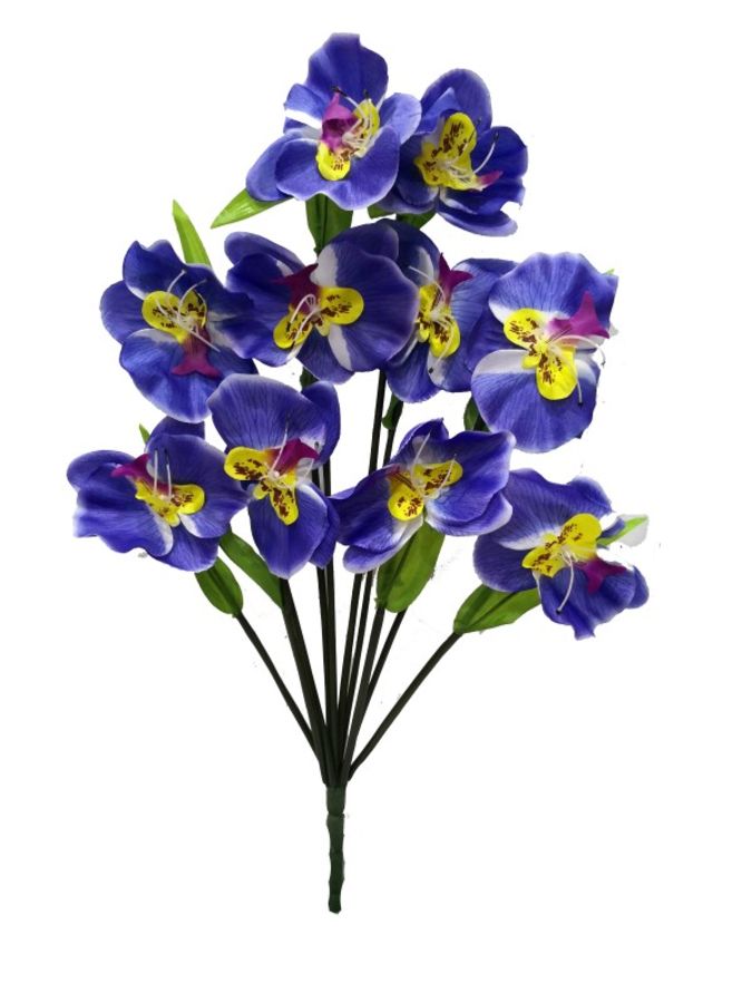 Flor orquidea 10 cabezas 60cm color azul?1787631697