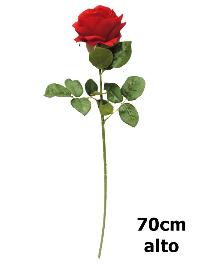 Rosa silicona 70cm rojo?1787686849