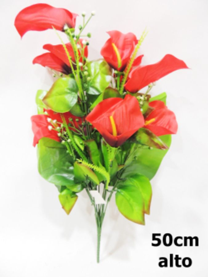 Ramo de flores 50cm color rojo ref 6261?1787626932