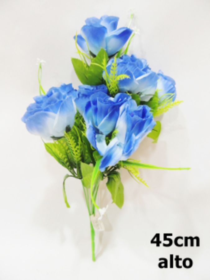 Ramo de rosas 45cm color Azul ref 0183_1?1787605280