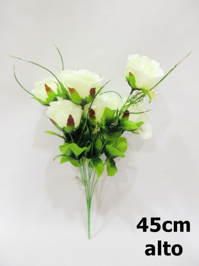 Ramo de rosas 45cm color blanco ref 0251_1?1787626472