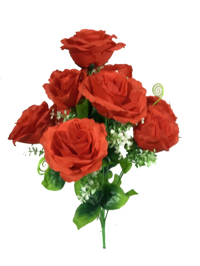 ramo de rosas 45cm color rojo ref 0282?1787635449