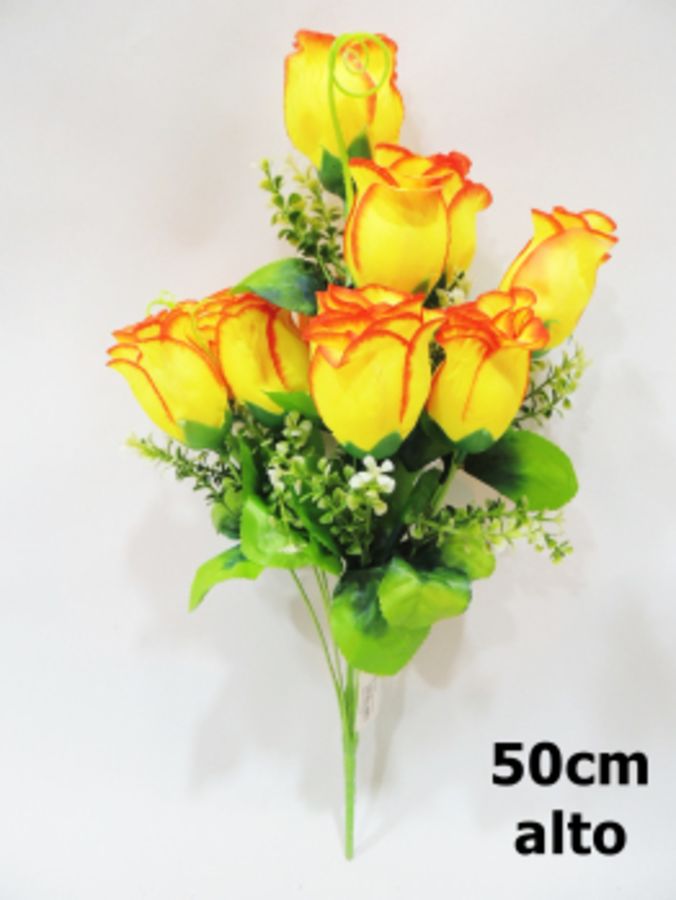 Ramo de rosas 50cm color Amarillo ref 0527_2?1787631010