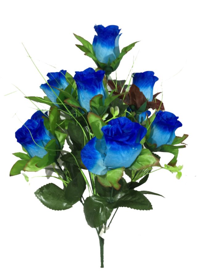 Ramo rosas 45cm color azul?1787708718