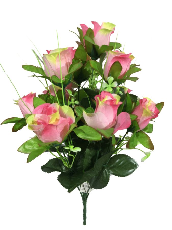 Ramo rosas 45cm color rosa con beige?1787640433