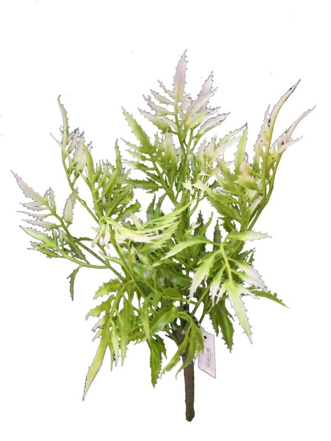 Hoja decoración xxcm verde con blanco?1787610485