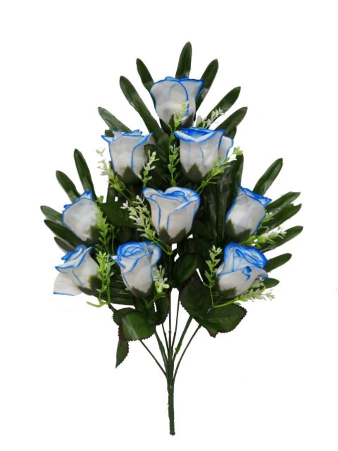 Flor ramo santos color azul/blanco?1787617794