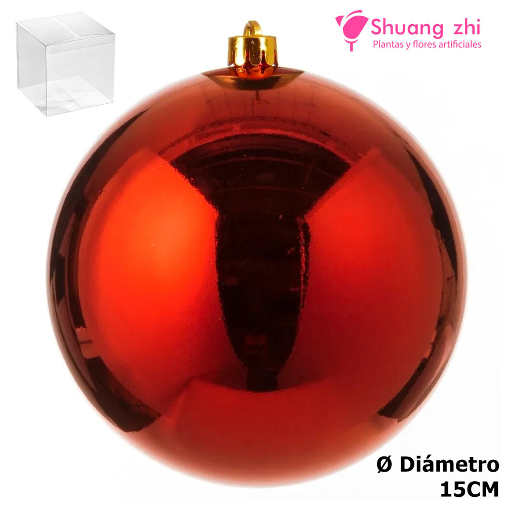 Bola Brillante 15CM Color Rojo?1787617895