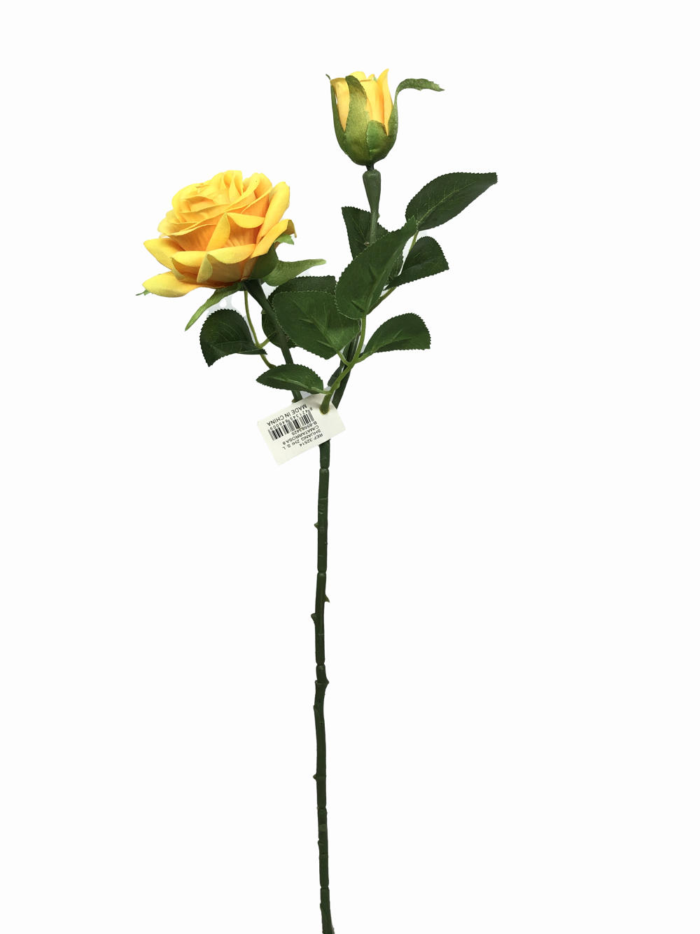Flor Rosa 2 Cabezas 47CM Amarillo?1787596396