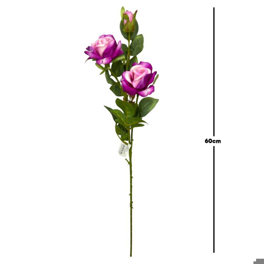 Flor largo rosa 60cm 3 cabezas color Lila?1787605157