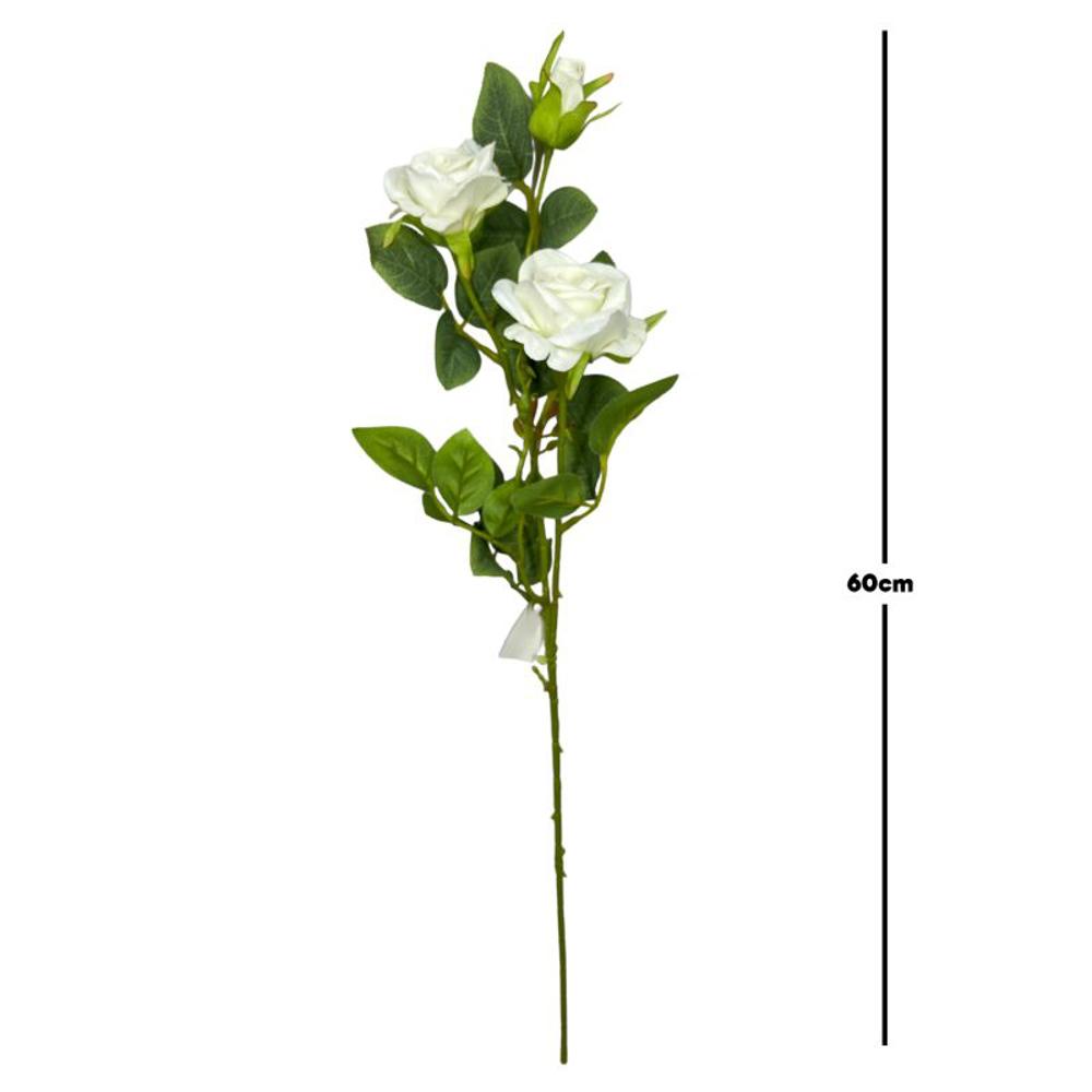 Flor largo rosa 60cm 3 cabezas color Blanco?1787609316