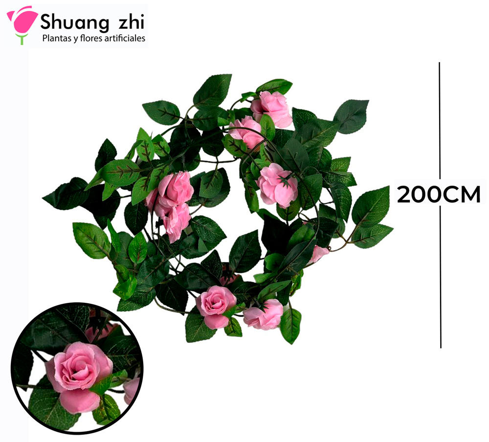 Tira de Flores 200CM color Rosa?1787601819