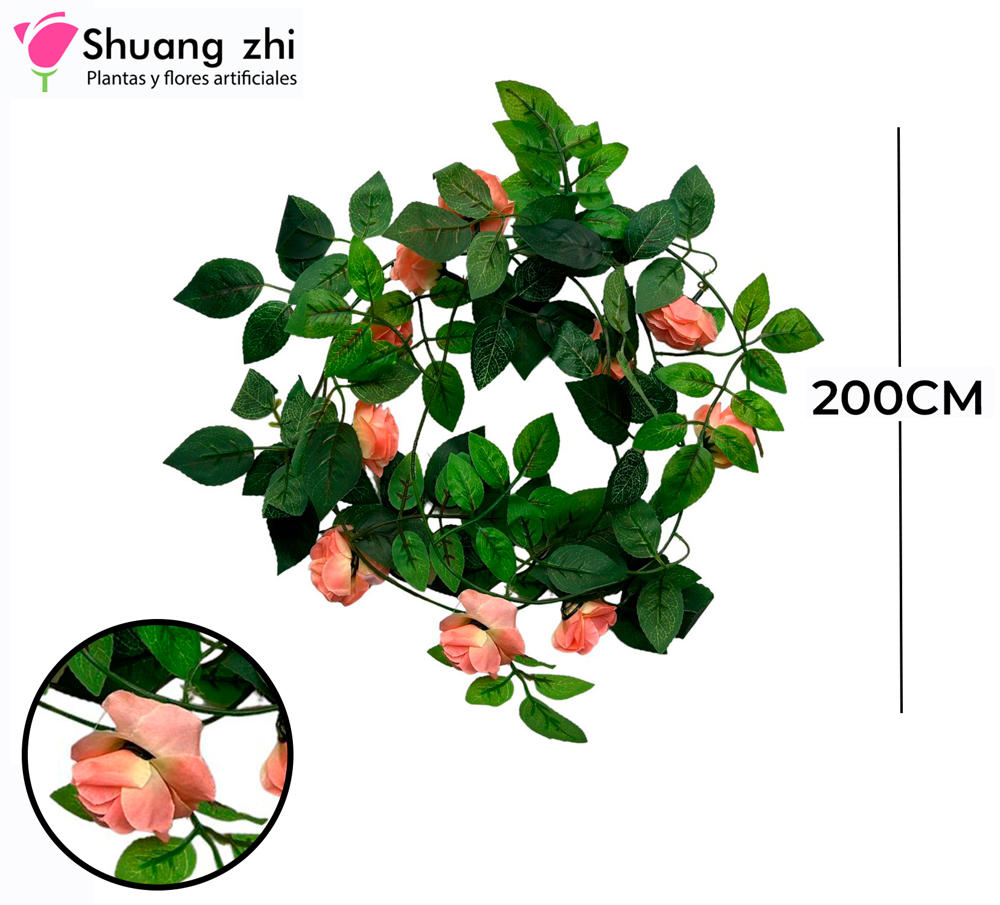 Tira de Flores 200CM color Salmon?1787605434