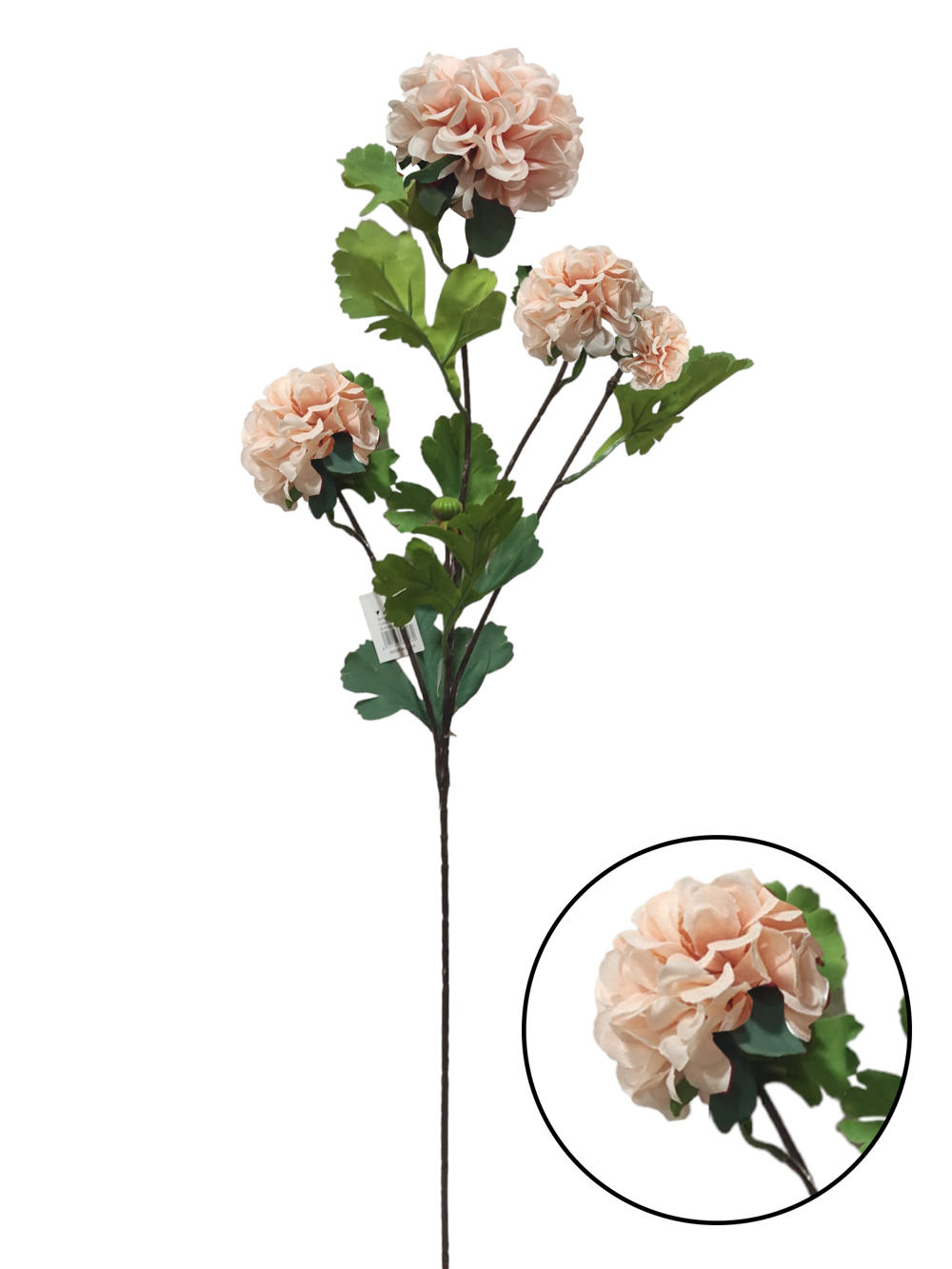 Flor larga Hortensia 74CM 4 Cabezas Rosa?1787640693