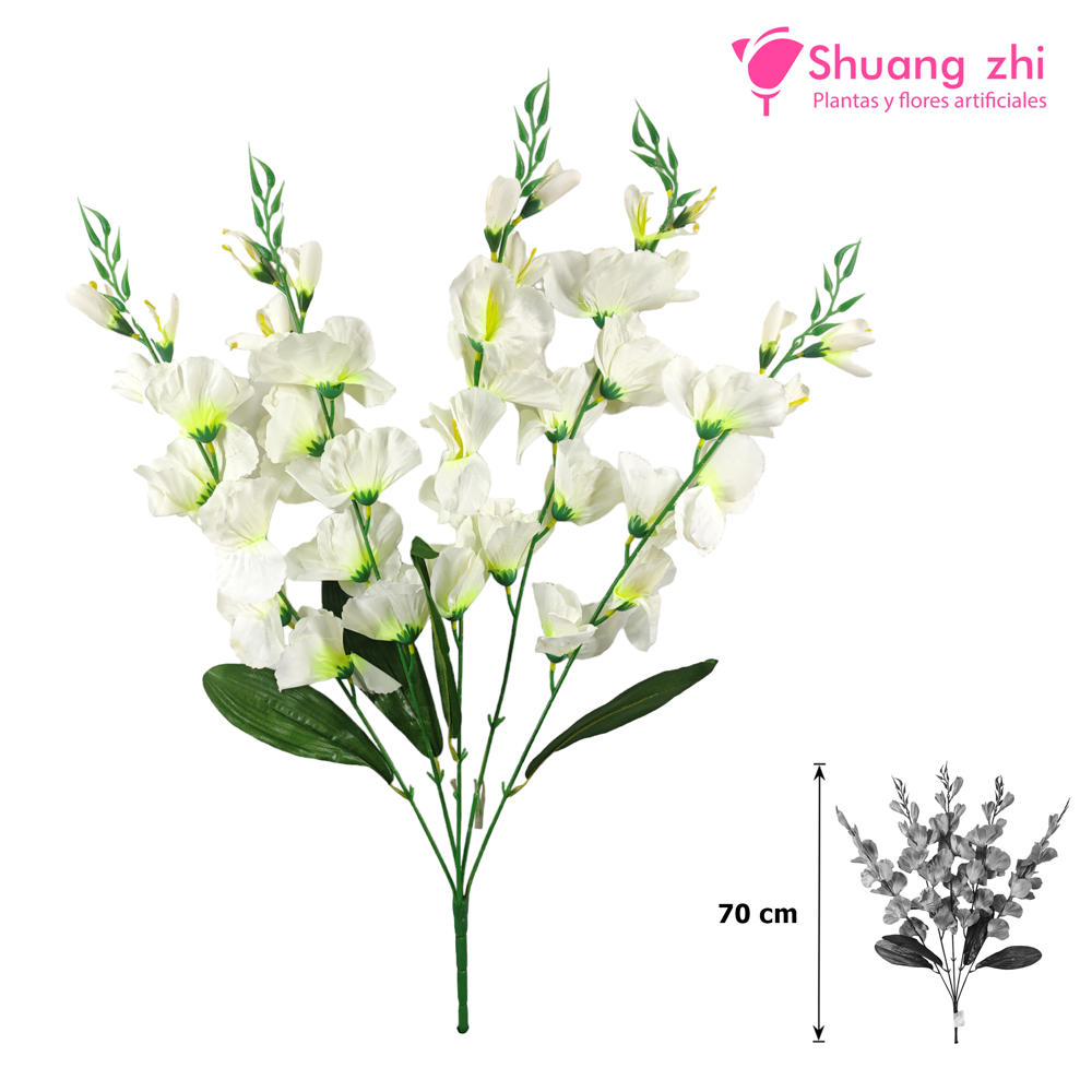 Rama Gladiolo 70CM Color Blanco?1787640335