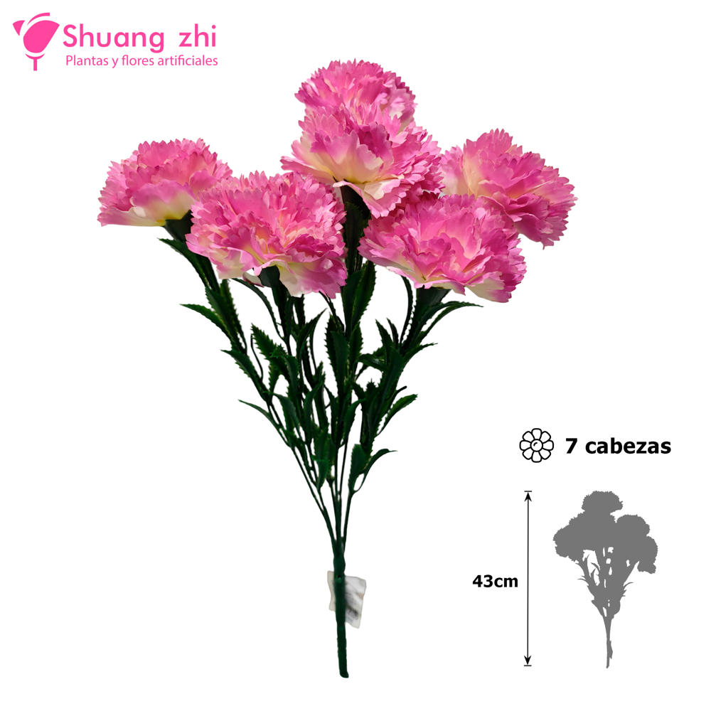 Ramo Santos Clavel 43CM Color Fucsia?1787703118