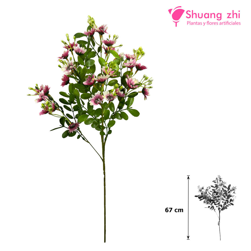 Flor larga margaritas 67CM Color Fucsia?1787602715