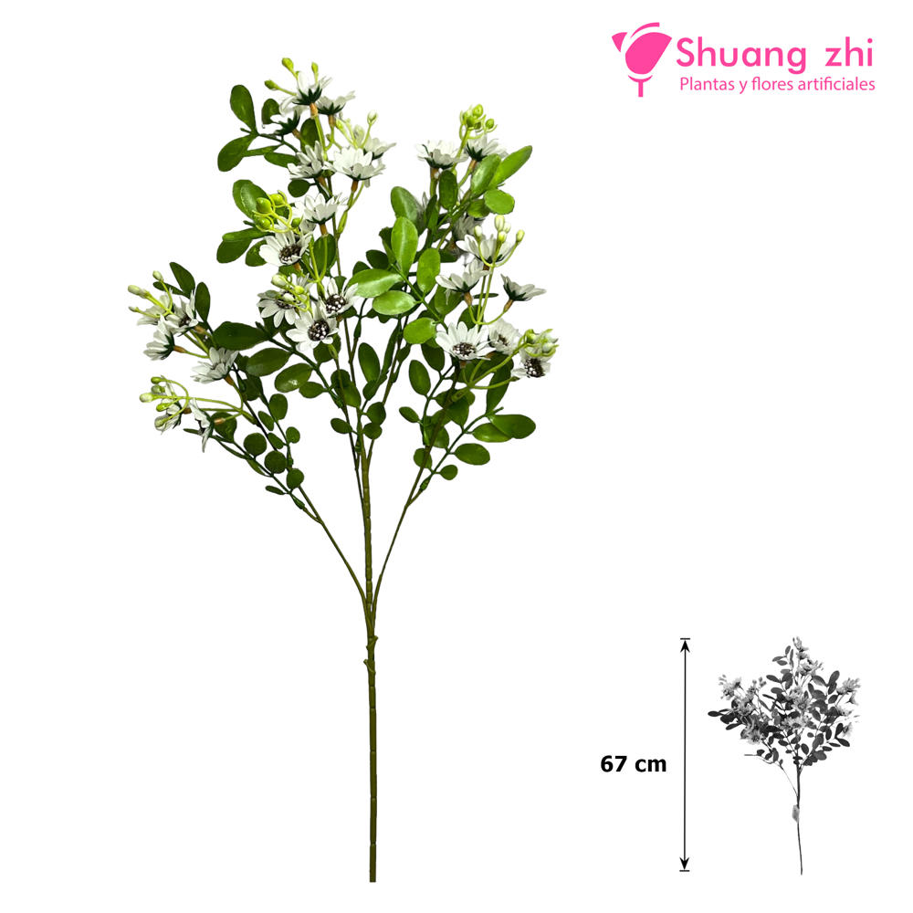 Flor larga margaritas 67CM Color Blanco?1787601662