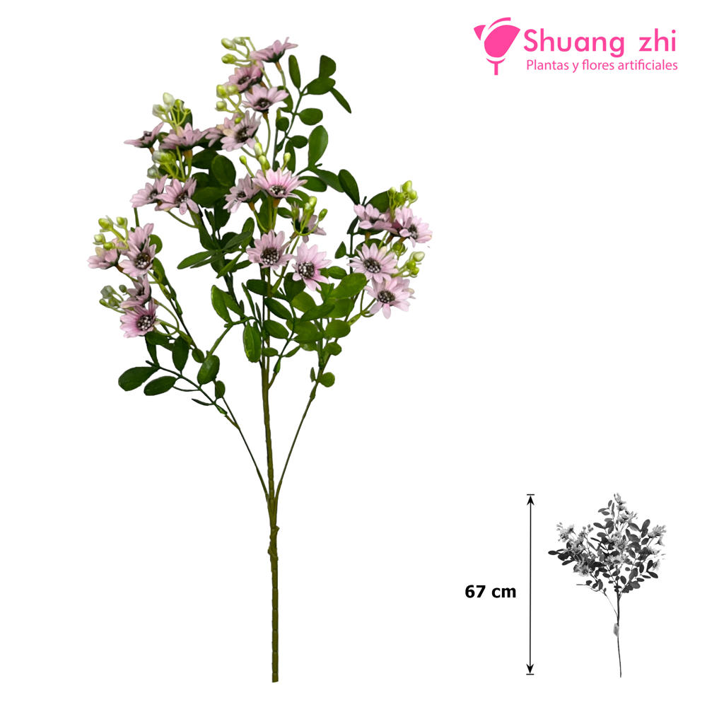 Flor larga margaritas 67CM Color Rosa Fuerte?1787703546