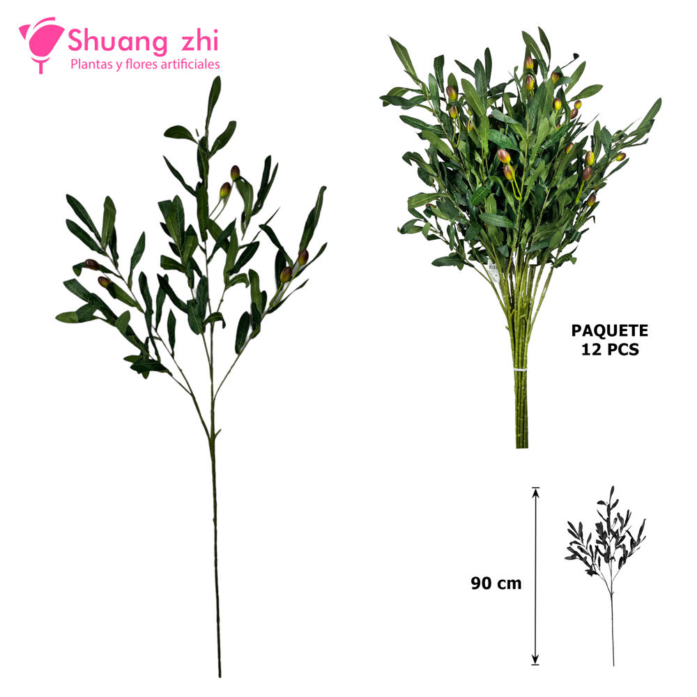 Flor larga Rama de Olivo 90CM?1787635883