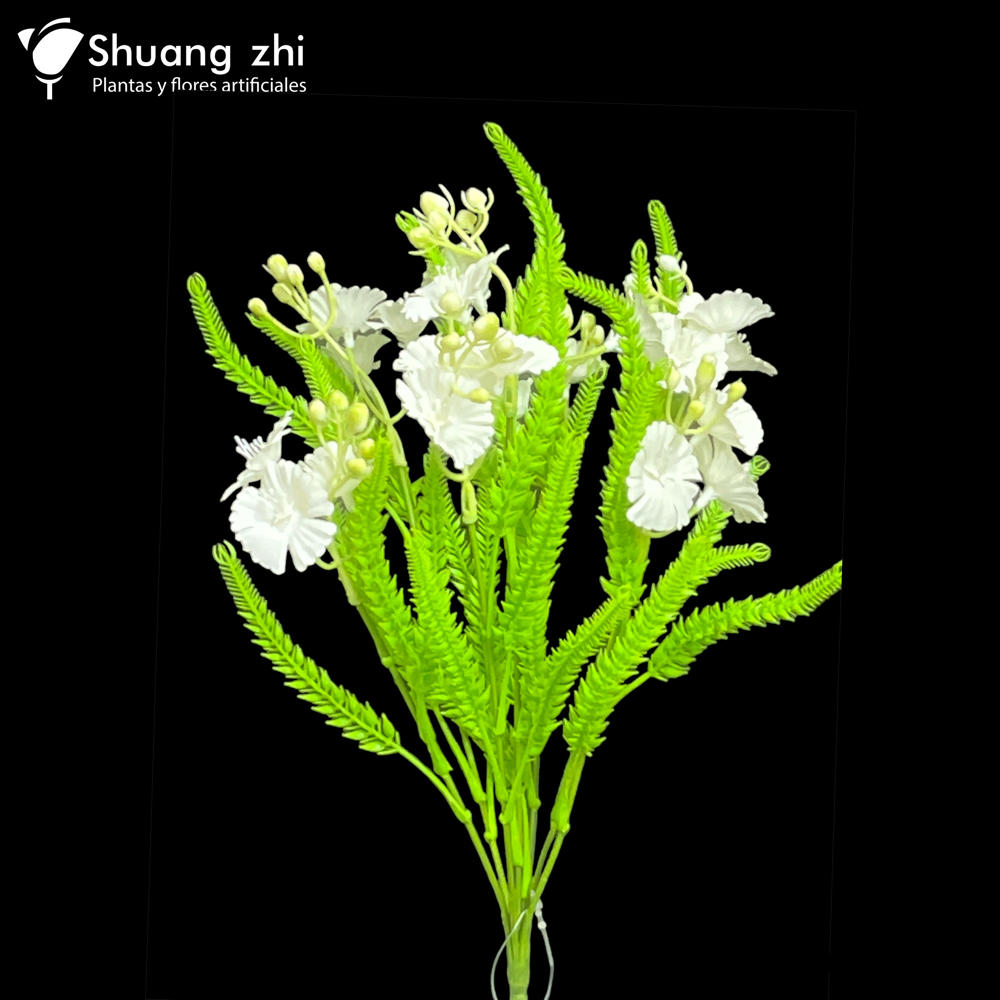 Flor mini Rama 37CM Color blanco?1787630991