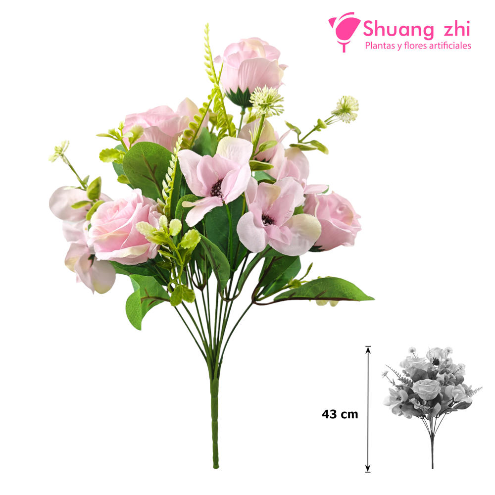 Ramo santo 10 Ramas 43CM Color Rosa?1787613815