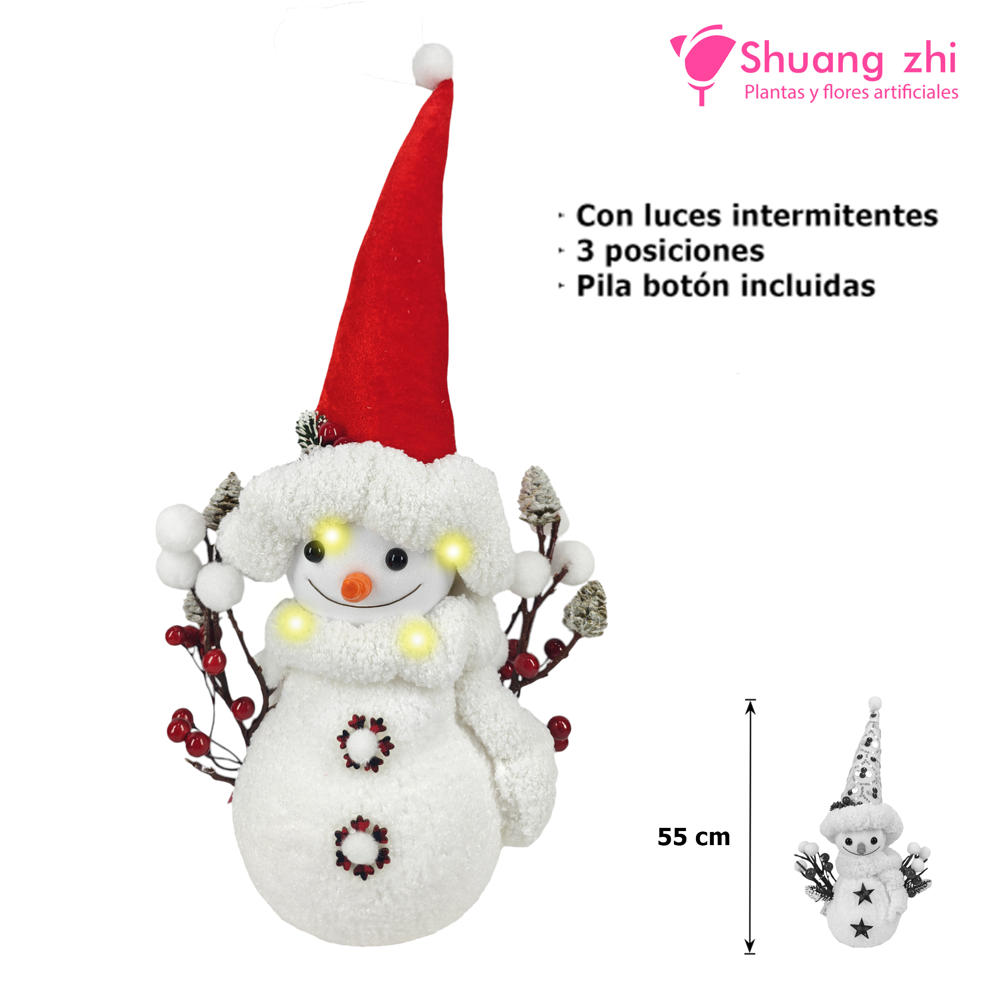 Adorno Muñeco nieve con luz intermitente 55CM alto?1787602044