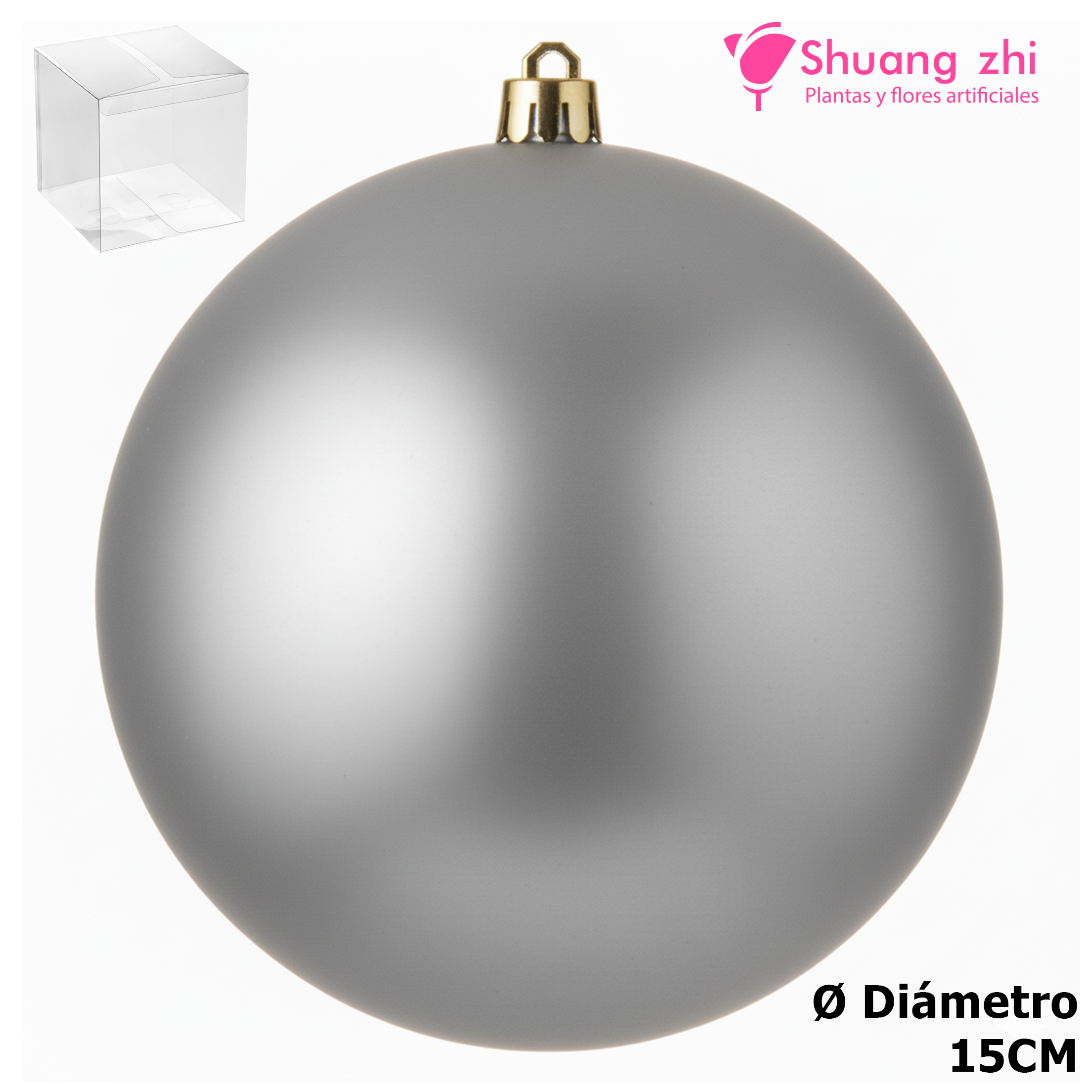 Bola Mate 15CM Color Plata?1787708720