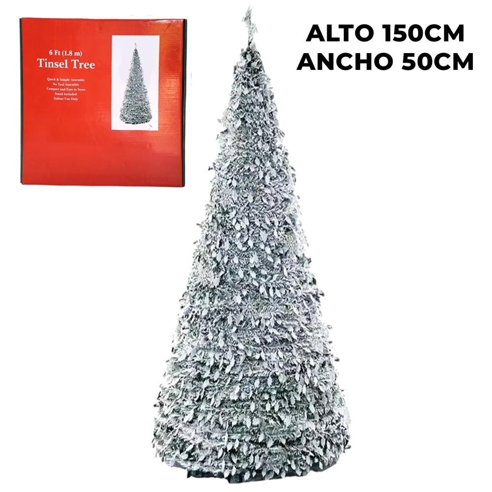 Árbol de Navidad Plegable 150CM Alto 50CM Diámetro?1787601948