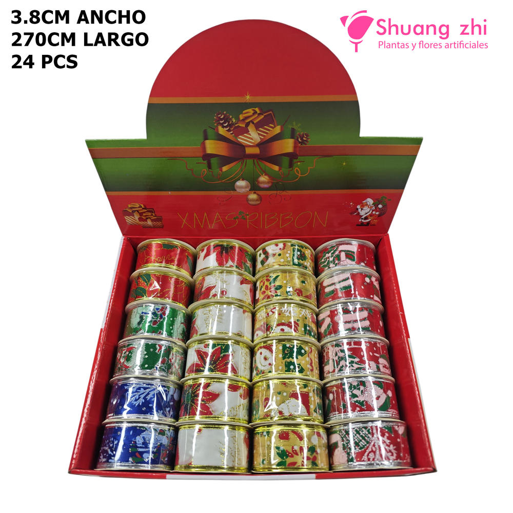 Cinta rollo navidad 24pcs 3.8CM x 2.7M?1791635514