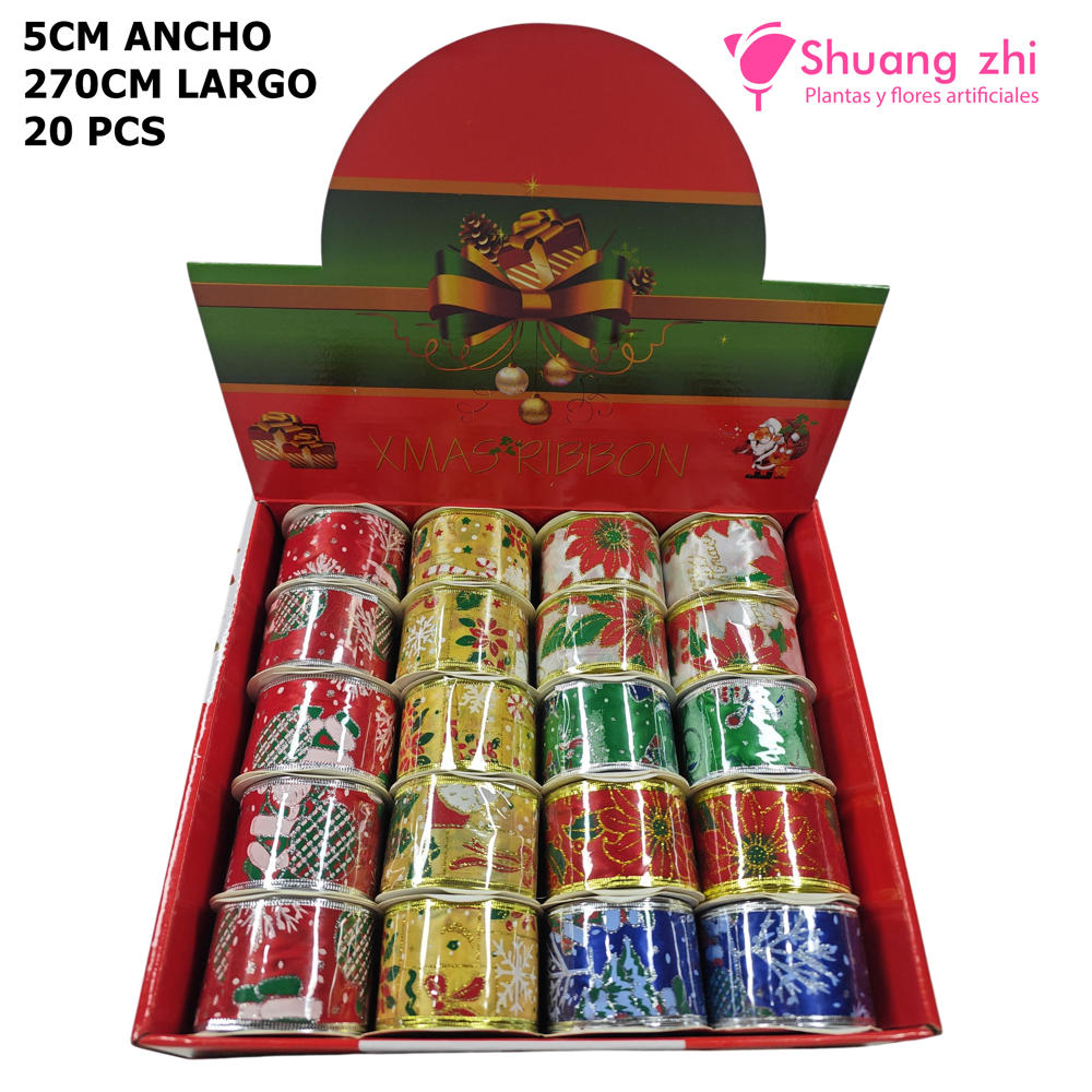 Cinta rollo navidad 20pcs 5CM x 2.7M?1791540886