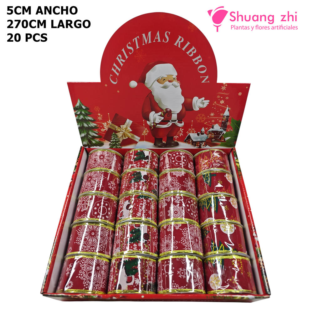 Cinta rollo navidad 20pcs 5CM x 2.7M?1791540888