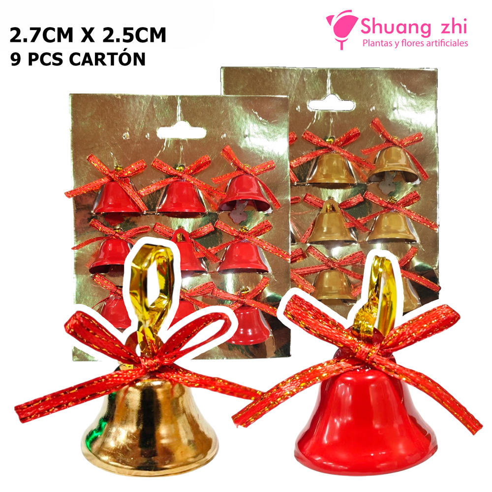 Campanas mini de metal 9PCS Surtido 27mm x 25mm?1791546894
