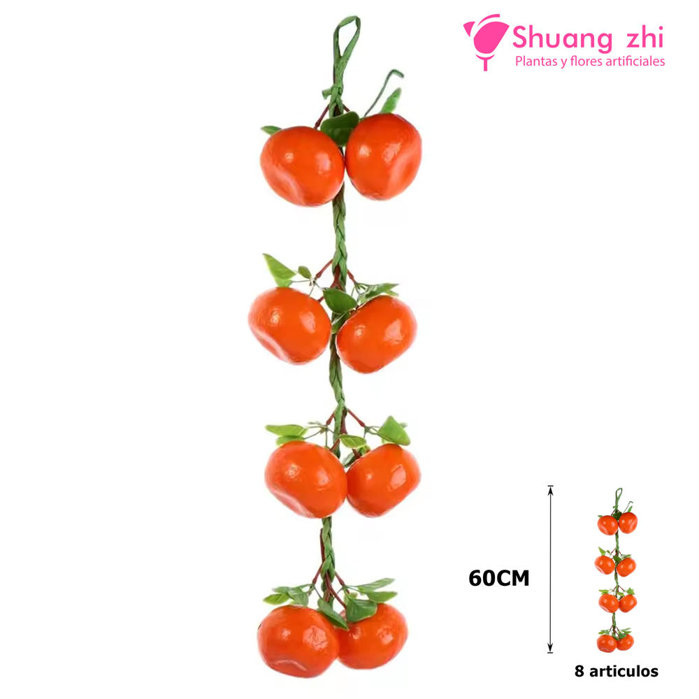 Racimo de 8 Mandarinas Artificiales– 60 cm?1790832342