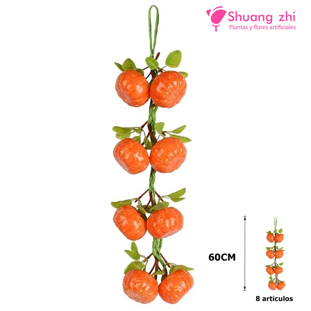 Racimo de 8 Calabaza Artificiales – 60 cm?1790832400