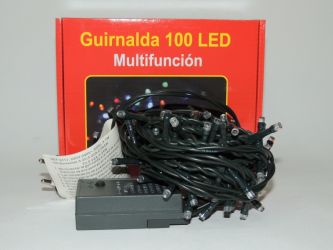 Guirnalda 100 luces led multifunción color blanco