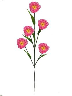Flor larga 5 cabezas 100cm color rosa