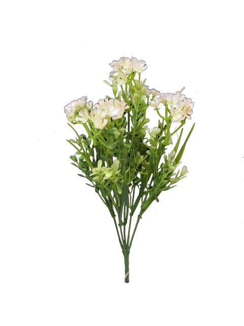 Flor mini color blanco 33cm