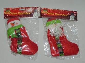 Bota Navidad decoración 15cm 2 modelos