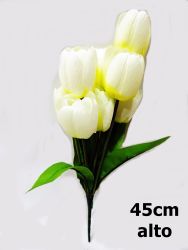 Ramo de tulipanes 45cm color beige ref 0252_4