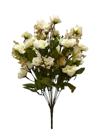 Ramo de rosas 45cm color blanco ref 1624_3