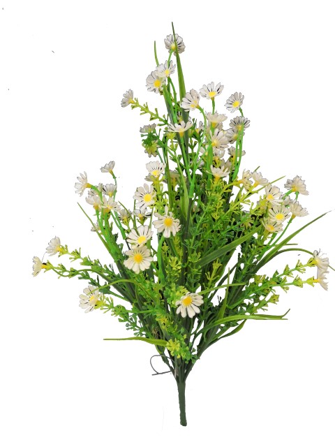 Flor mini 43cm color blanco