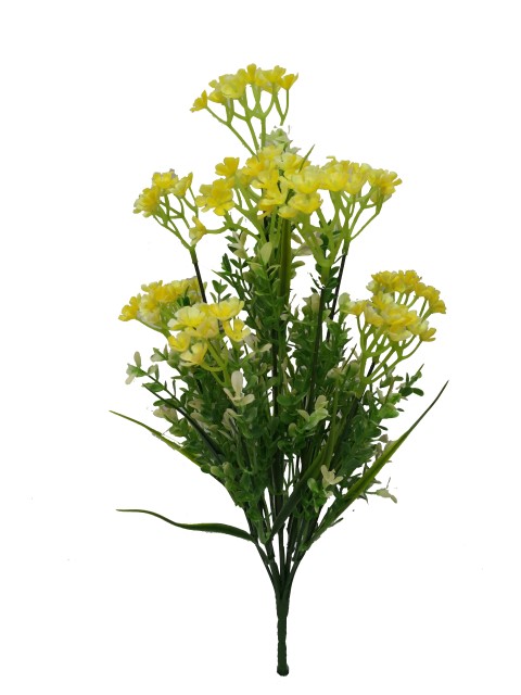Flor mini 43cm color amarillo