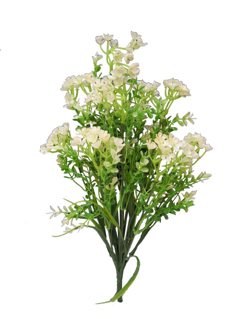 Flor mini 43cm color blanco
