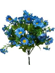 Ramo flores azul 50cm