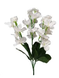 Flor orquidea 55cm color blanco