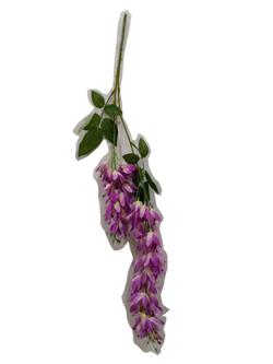 Flor de colgar 2 ramas 68cm color lila