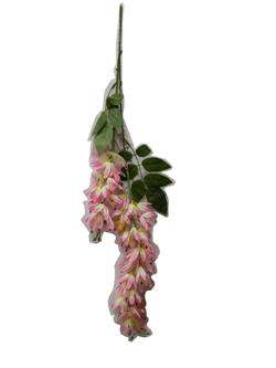 Flor de colgar 2 ramas 68cm color rosa